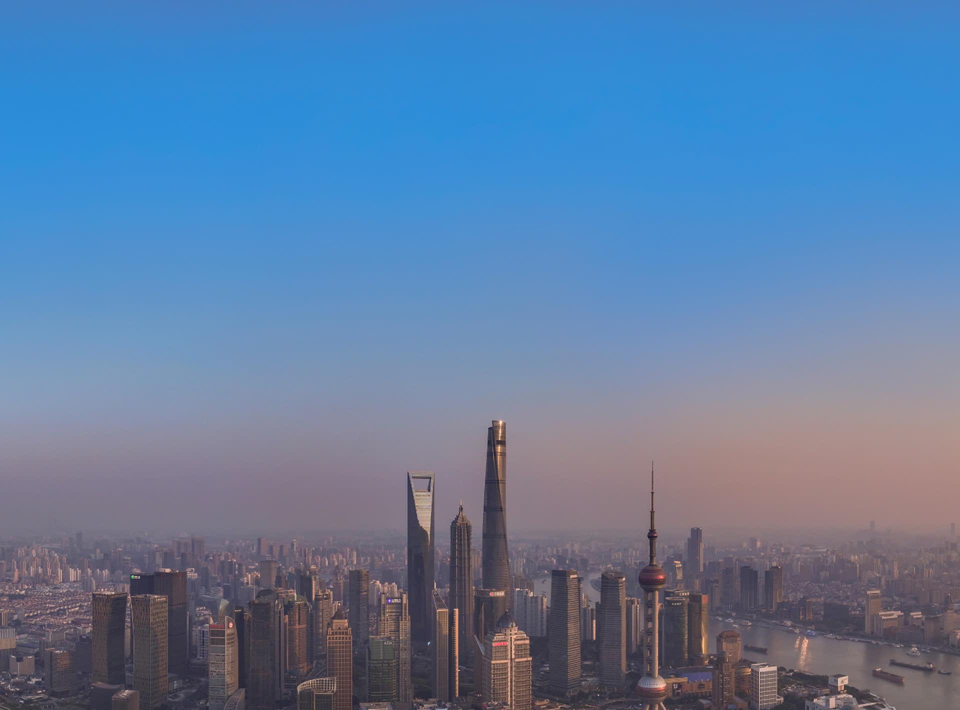 Above Shanghai. Beyond the Sky.